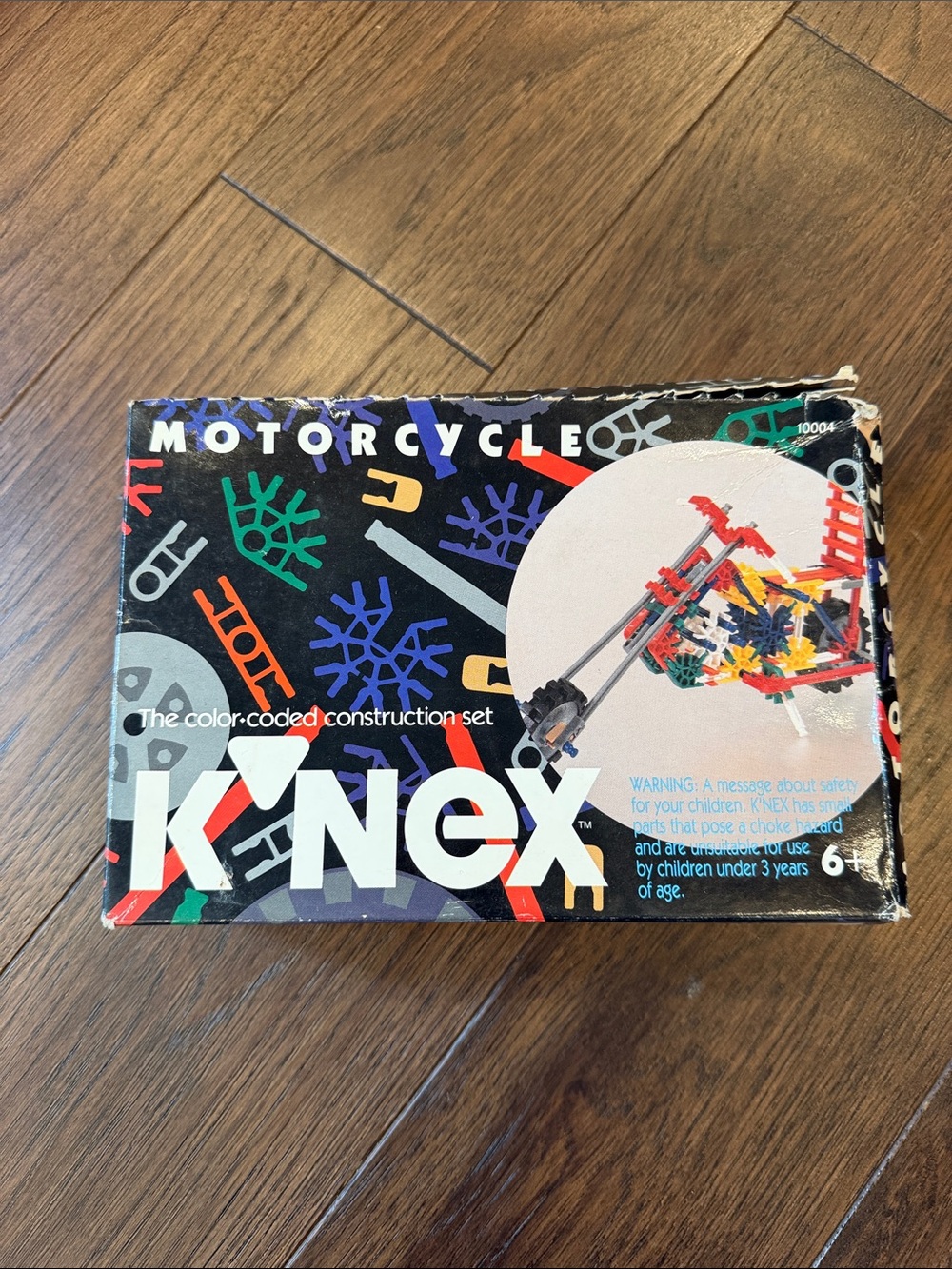 K'NEX 1992 Motorcycle #10004 Toy w/instructions, Unopened